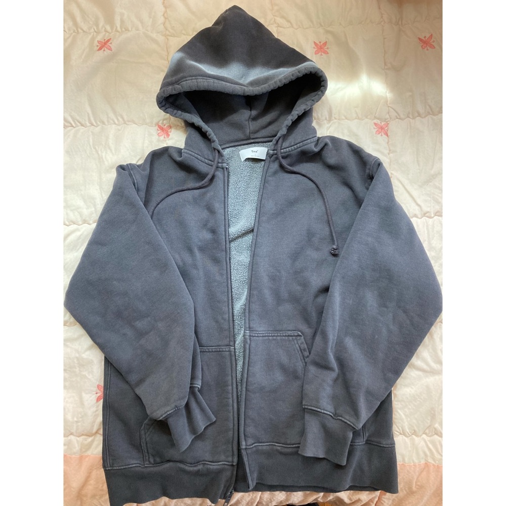 Aritzia Tna Boyfriend Zip Hoodie